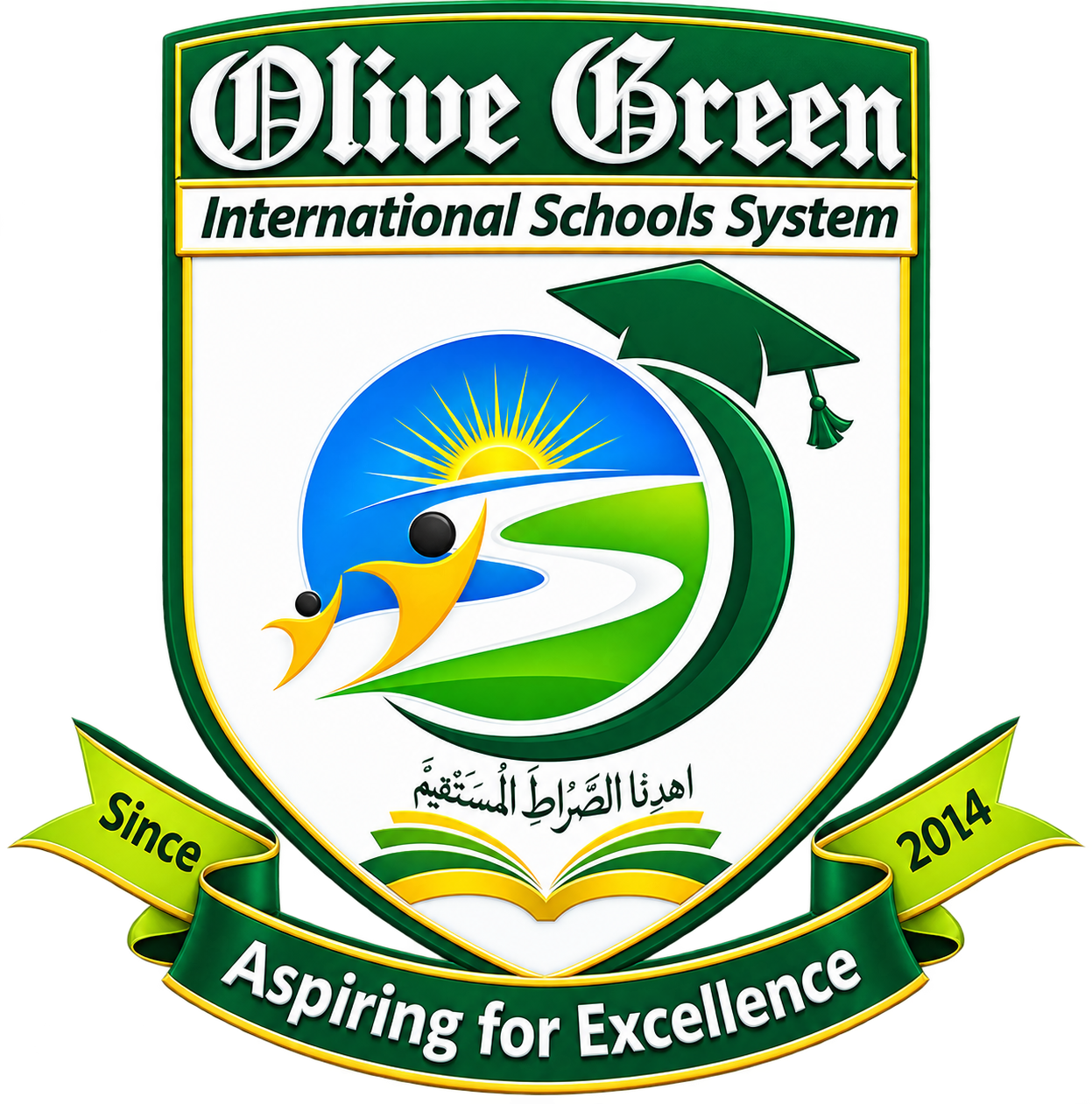 Olive Green International Schools System official crest