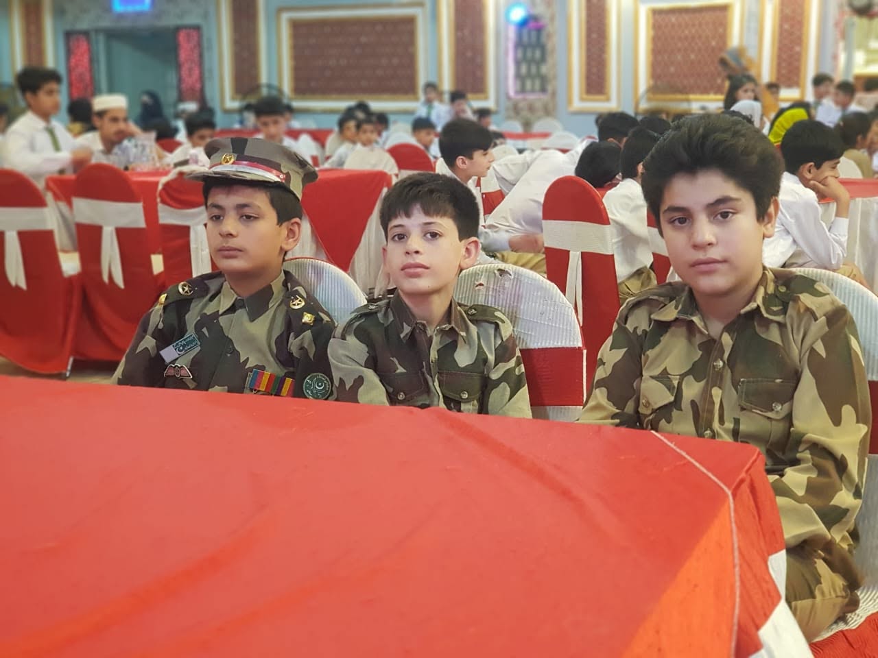 Students attending the Seerat-un-Nabi event